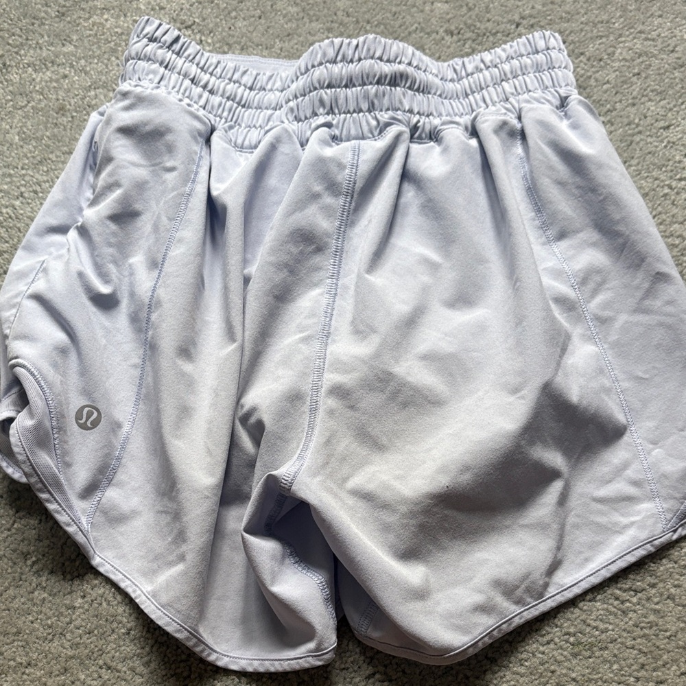 Lululemon Women's Athletic Light blue Shorts ( high rise 4 inch ) - Picture 2 of 4